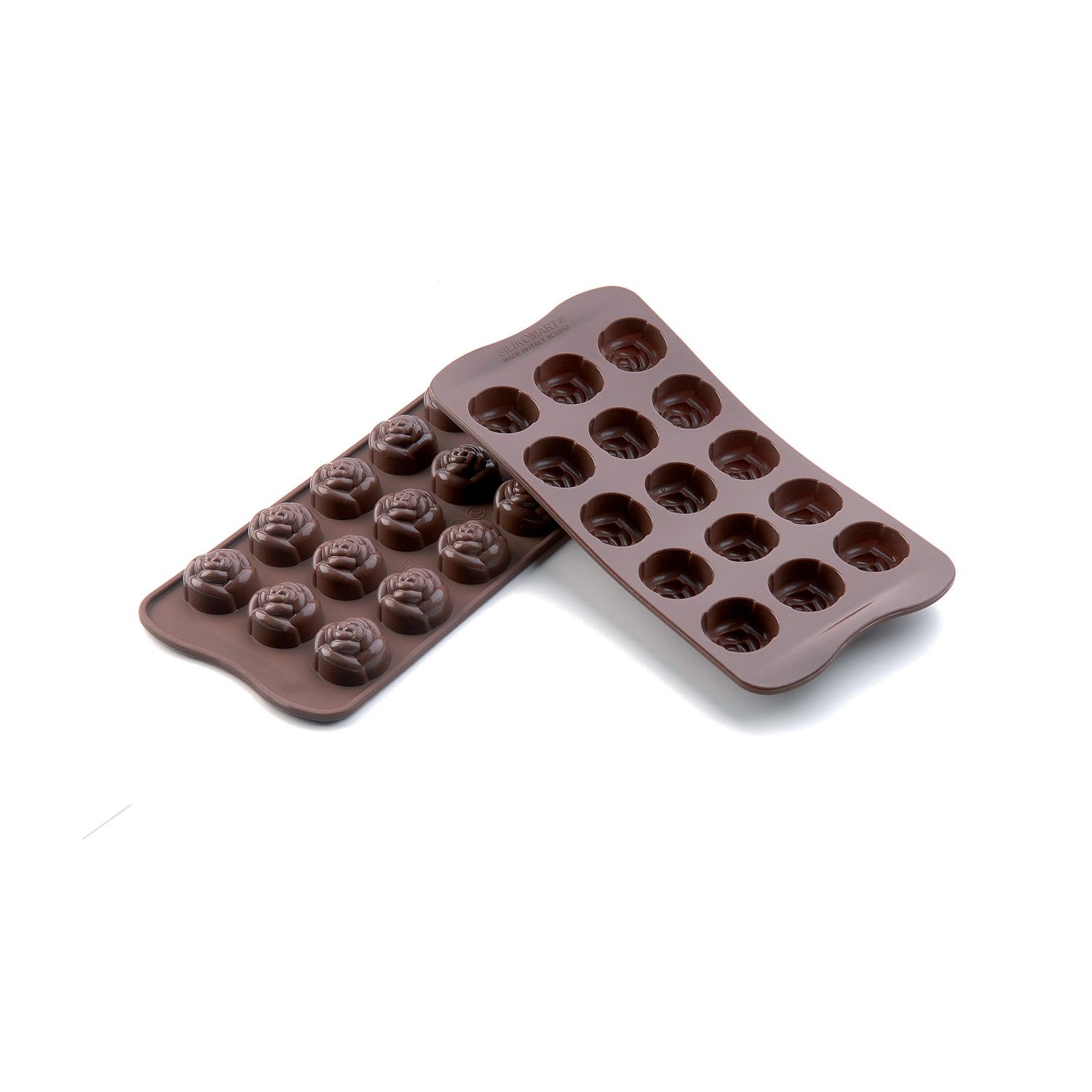 Scg13 Rose - Stampo in silicone per cioccolatini a forma di rosa ...