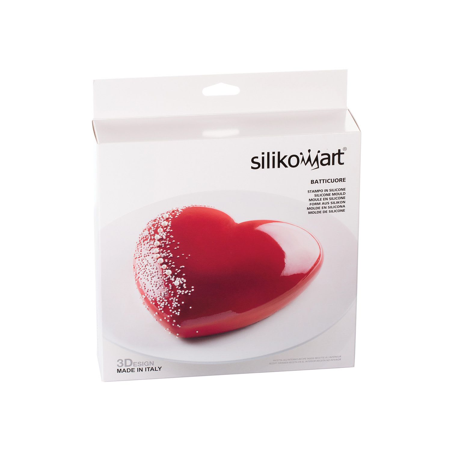 Moule Silikomart en forme de coeur à la découpe
