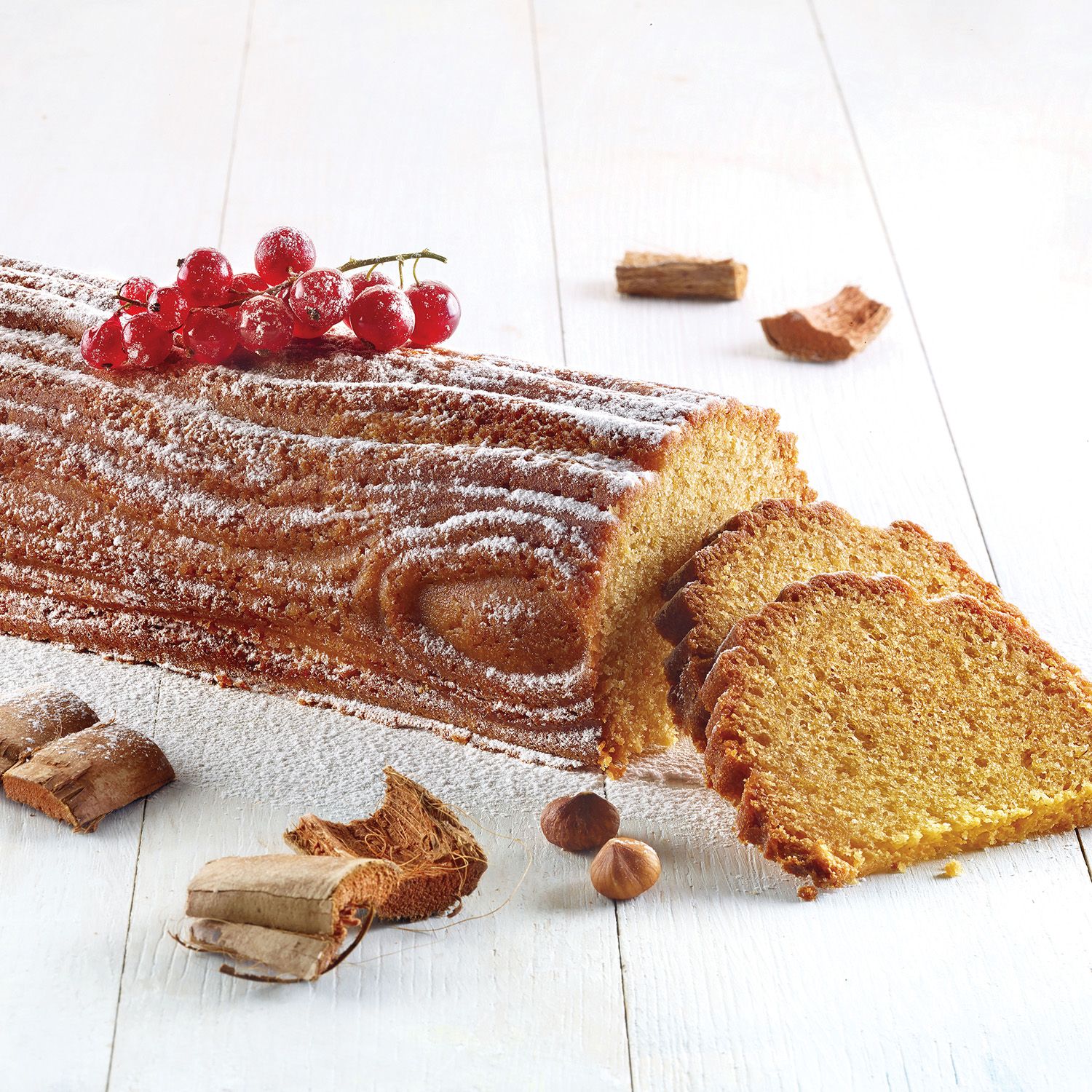 NOËL / Hiver > Moules et gouttières à bûche > Kit moule bûche Forêt -  Silikomart : CuistoShop