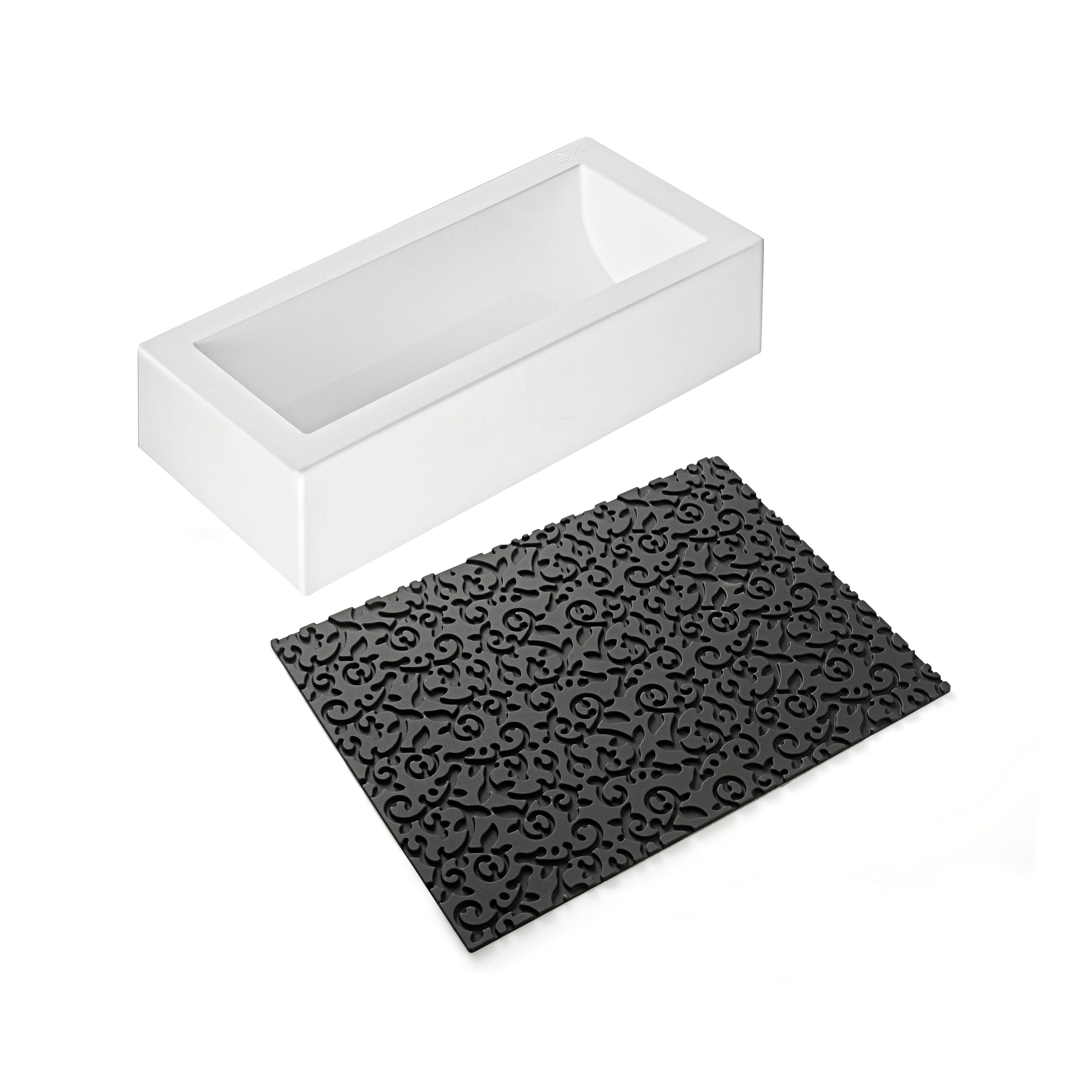 Kit Moule à bûche et Tapis Décor Arabesque SilikoMart Professional -  , Achat, Vente