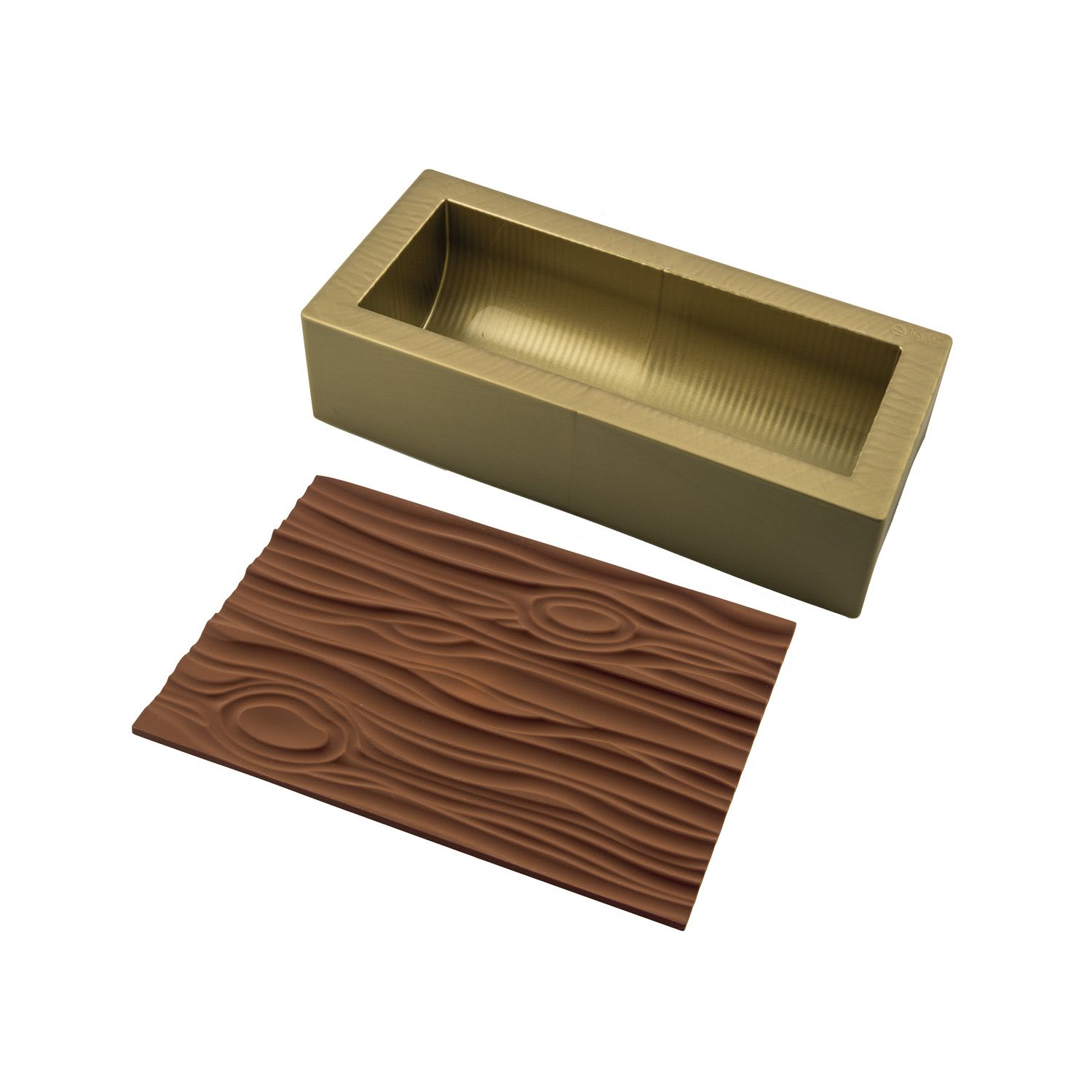 Silikomart 25.057.99.0063 Kit bûche Wood, Autre, Or-Marron, 25 x 9 h 7  25.057.99.0063 - Cdiscount Maison