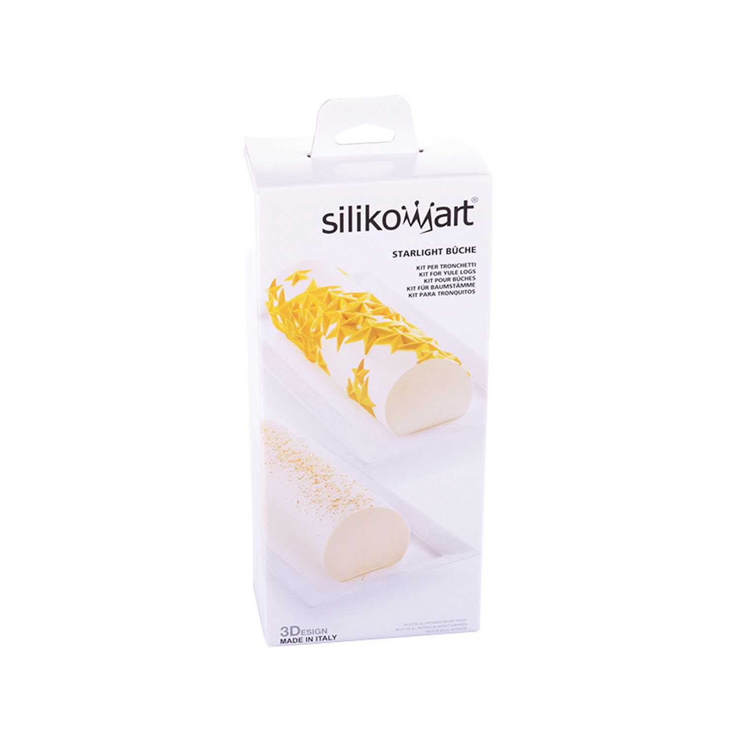 Kit moule à bûche glacée en silicone Silikomart Starlight