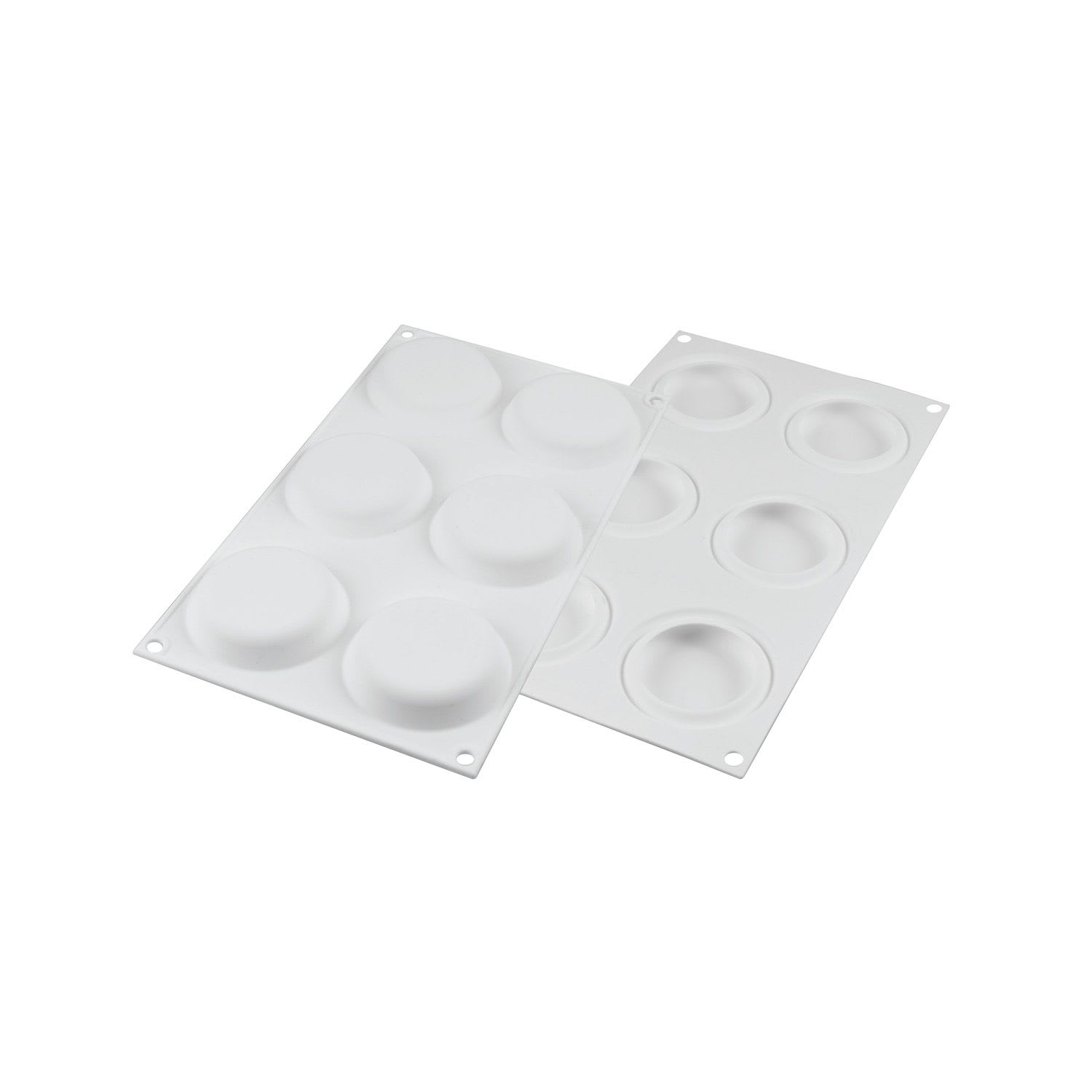 Kit Moule silicone 6 cercles à tarte 8cm Silikomart 