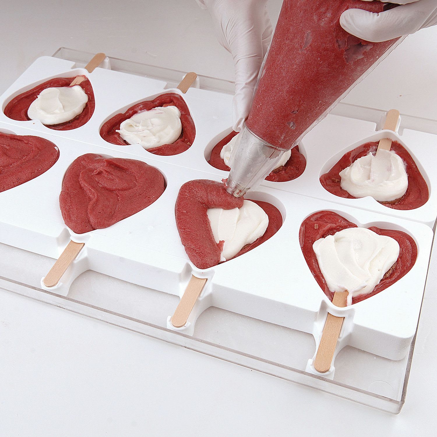 Gel03 Heart - IC - Set of 2 Silicone Mold – Gelato Supply