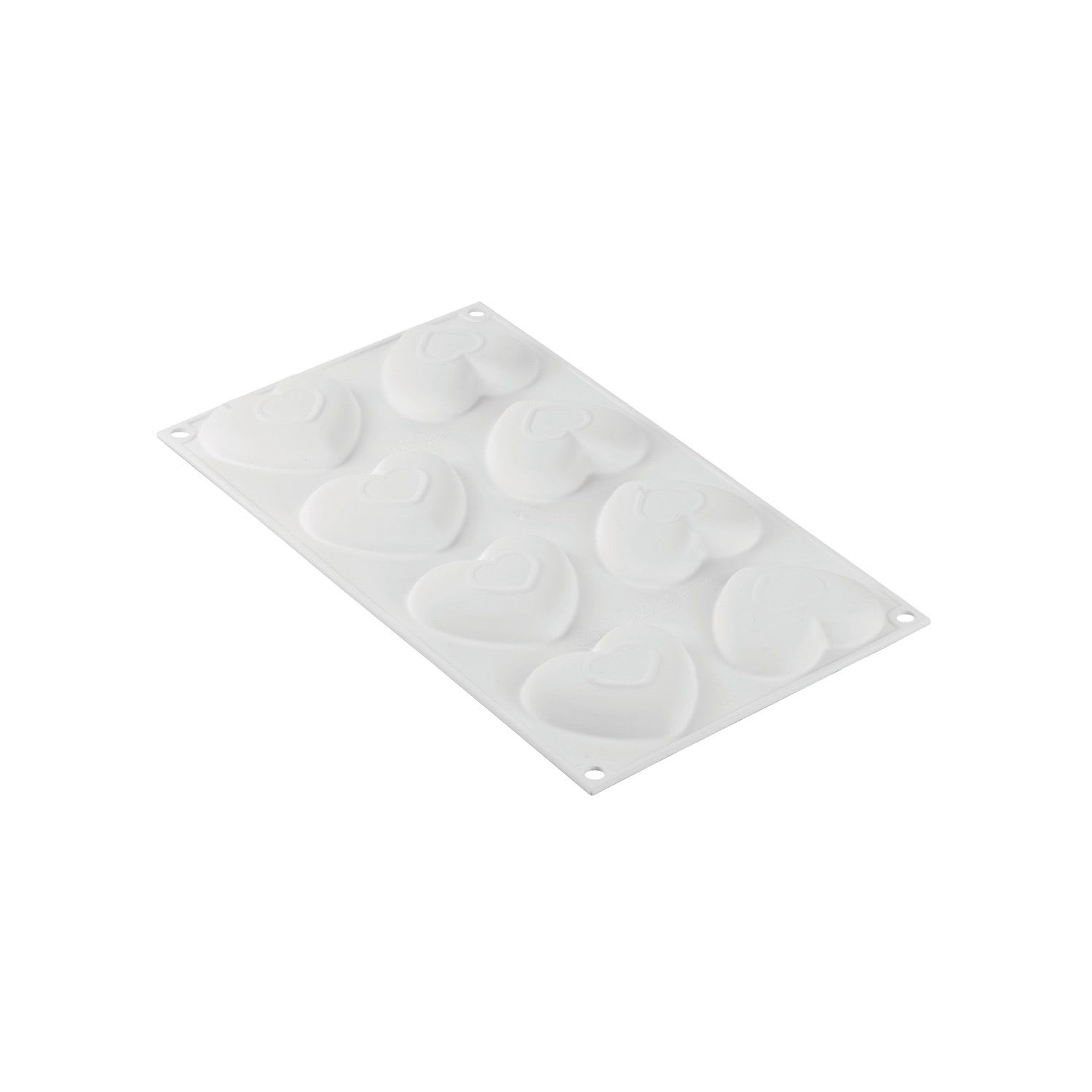 Kit Moule Silicone Tarte Cœur 20,5 x 19 cm Silikomart Professional