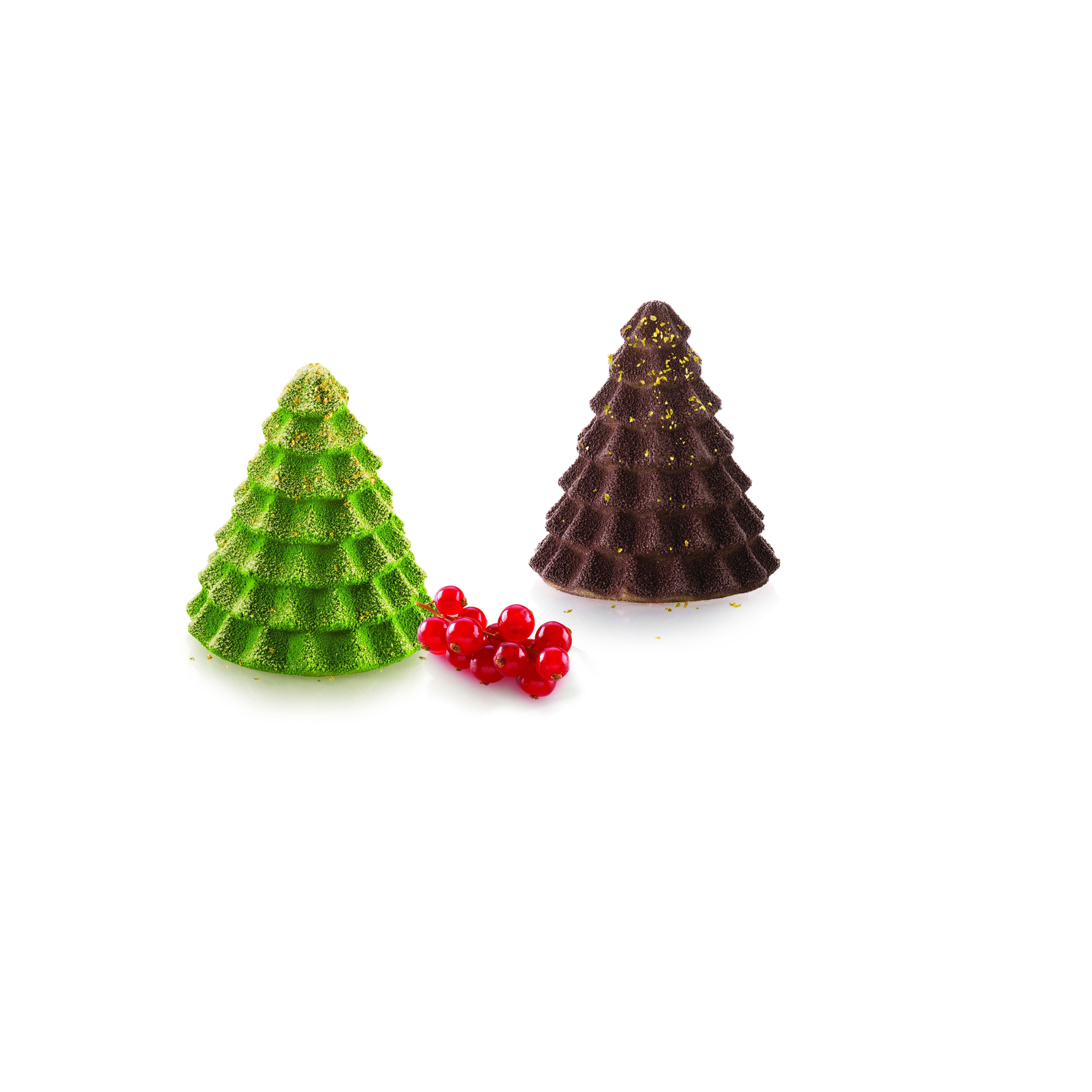 Moule en silicone de Noël 3D : 6 sapins individuels Sapin Magique 7.5 cm -  Silikomart