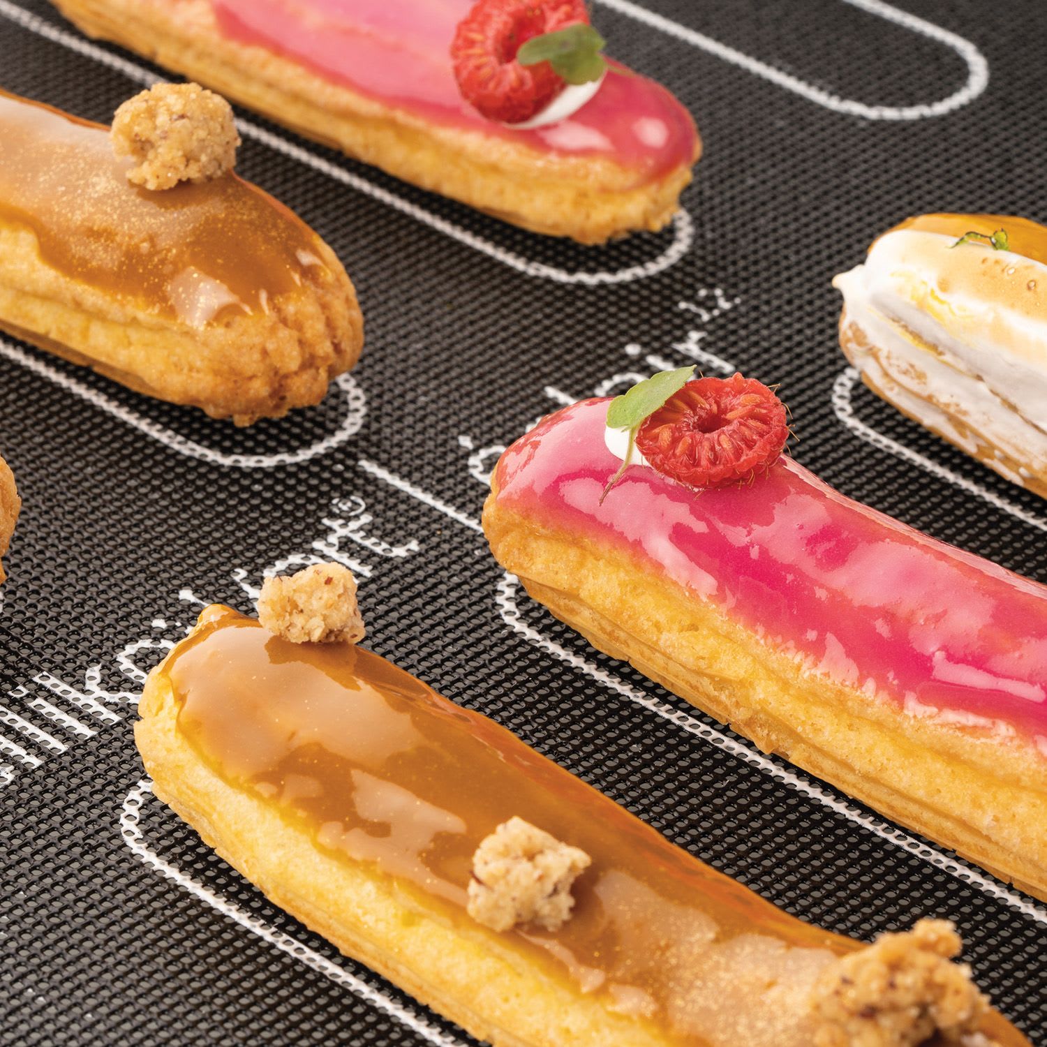 Eclair-Silikonmatte gross für perfekte Éclairs