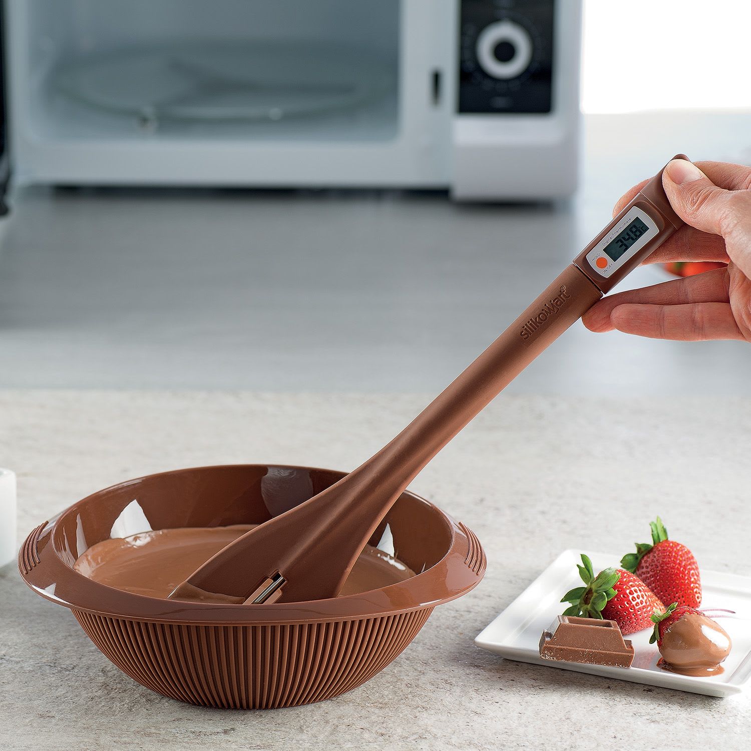 SPATULE THERMOMETRE - m°chocolat