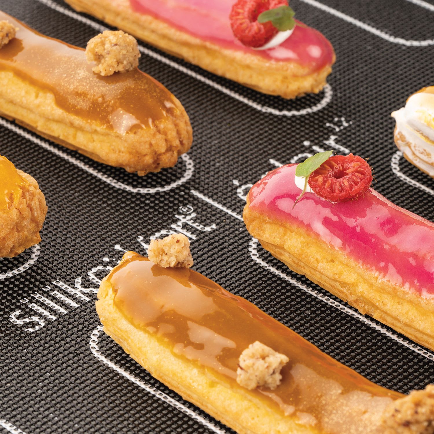 Tapis de cuisson choux et éclairs Silikomart - Meilleur du Chef