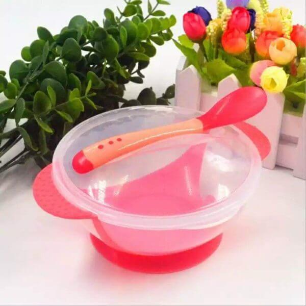 Baby Feeding Bowl with Heat Sensitive Spoon - Image 8