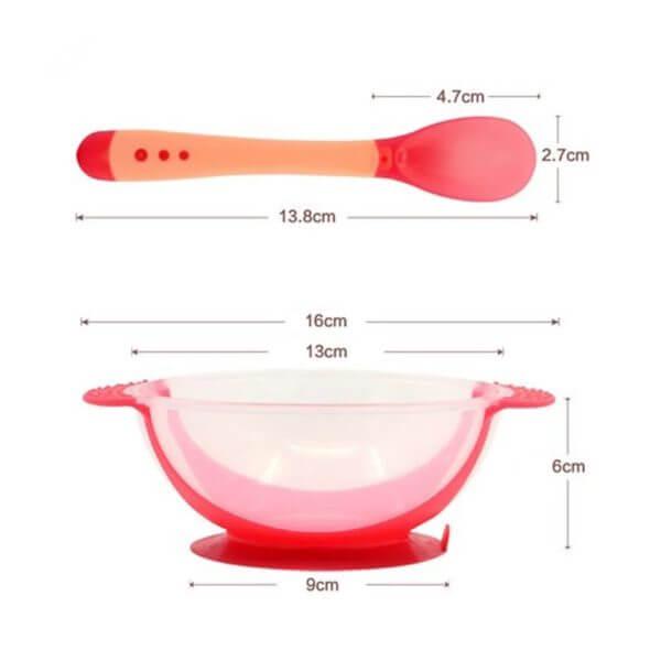 Baby Feeding Bowl with Heat Sensitive Spoon - Image 5