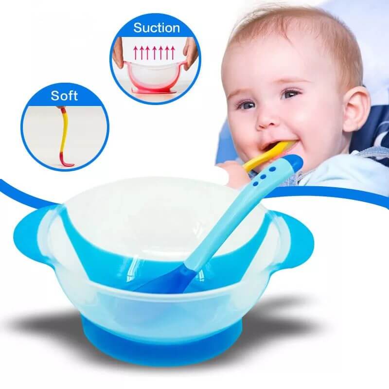 Baby Feeding Bowl with Heat Sensitive Spoon - Image 3
