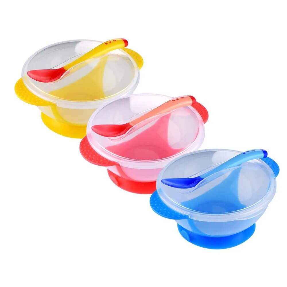Baby Feeding Bowl with Heat Sensitive Spoon - Image 2
