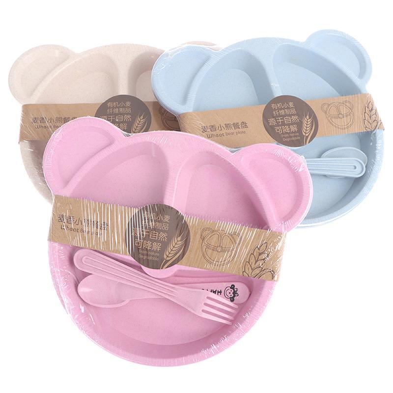 Baby Feeding Plate with Spoon & Fork