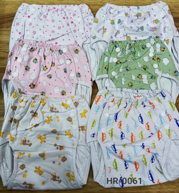 Washable & Adjustable Cloth Diaper with pad/napi - (2pcs) - Image 6