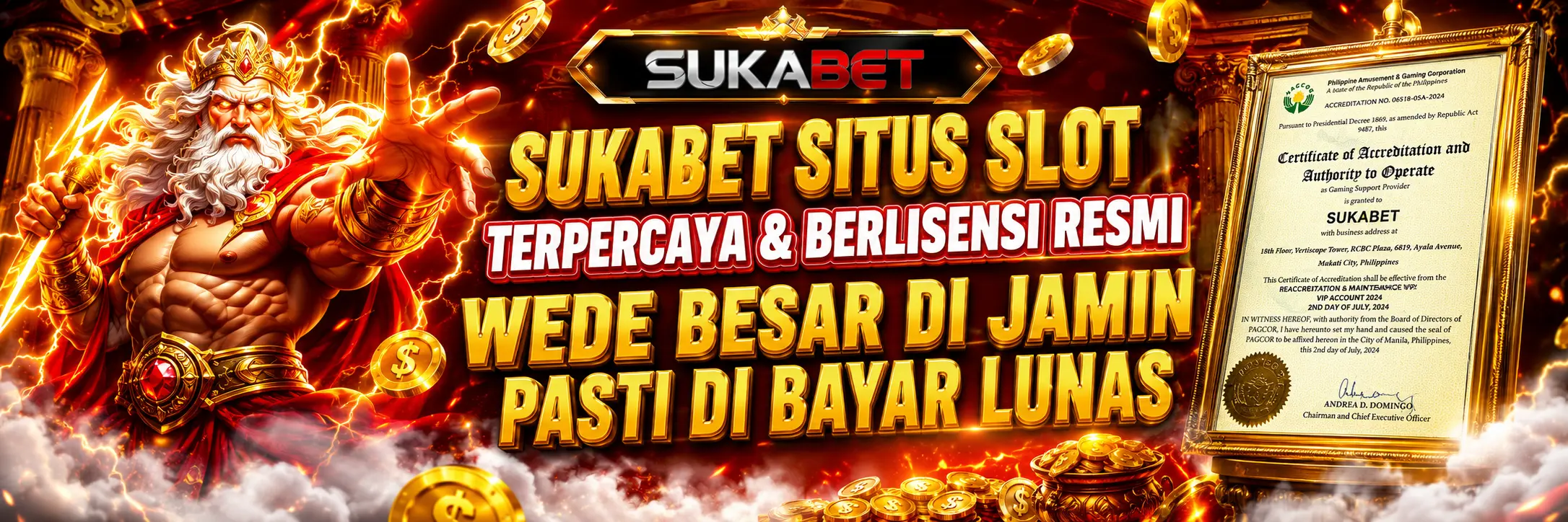 SUKABET Lisensi Resmi Internasional