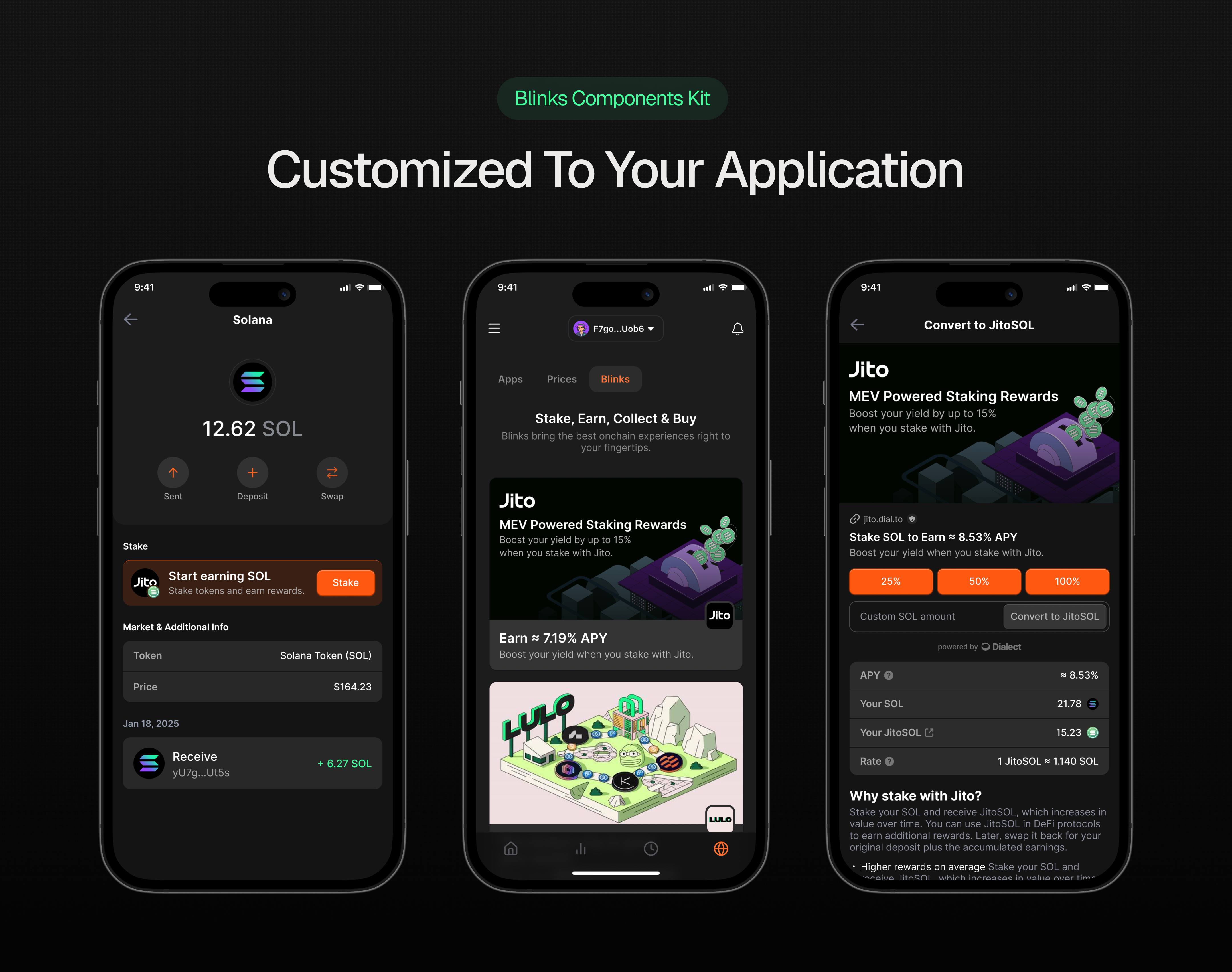 Blink integration in apps and wallets