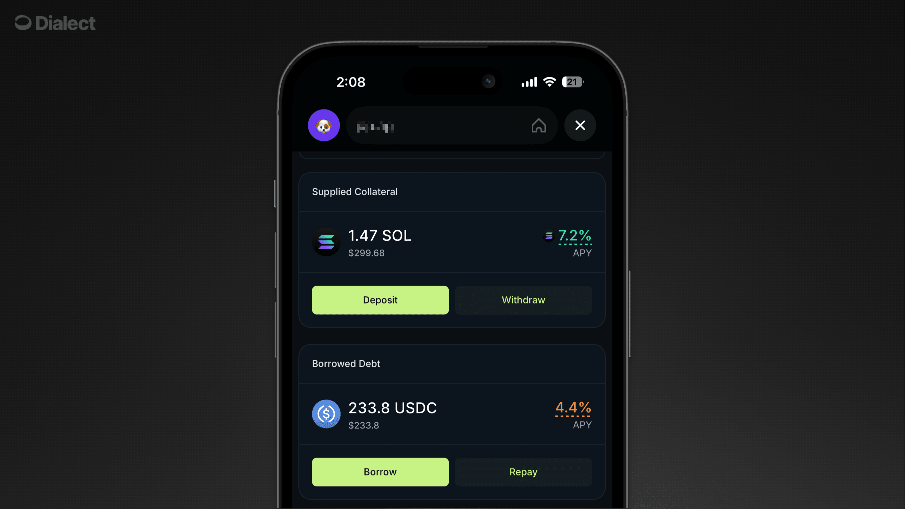 Cards showing multiple options for a market
