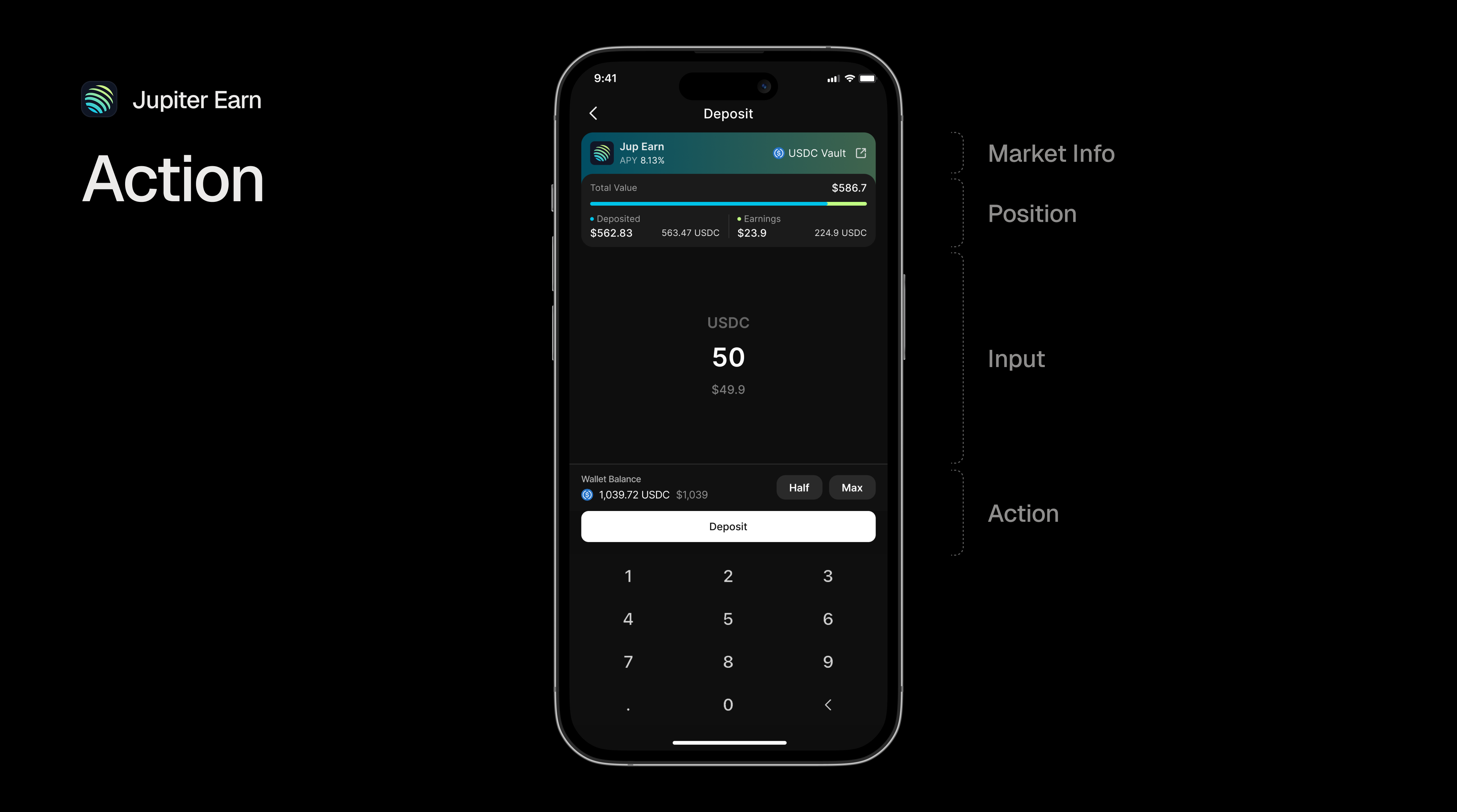 Jupiter Lend Earn Action