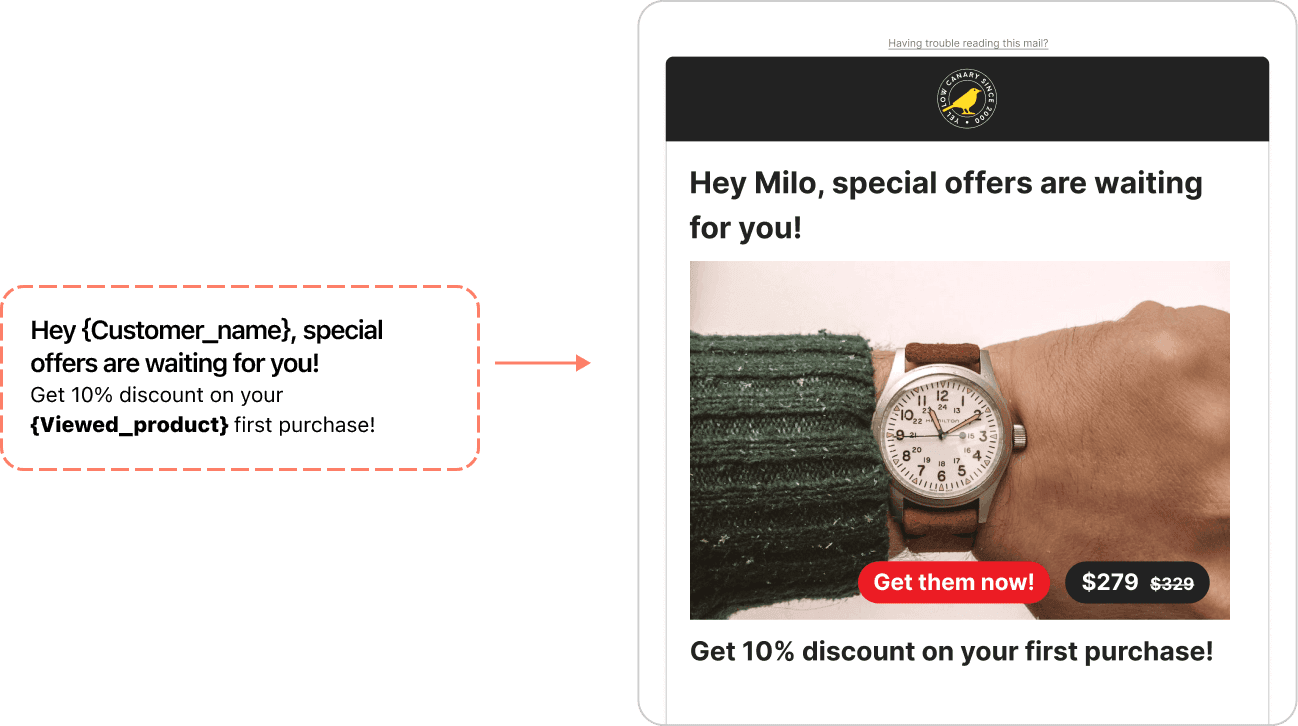 Incentive for the first purchase