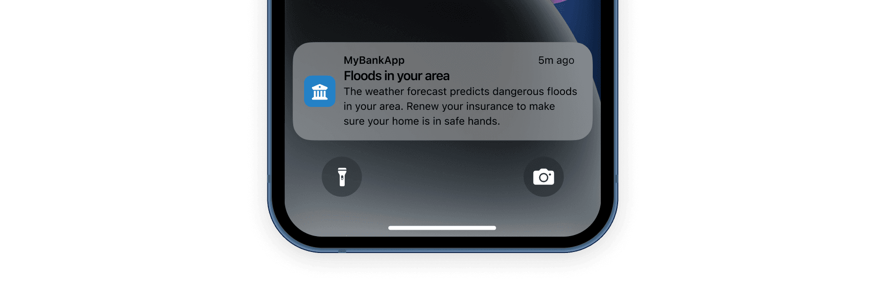 Customize notifications based on weather conditions