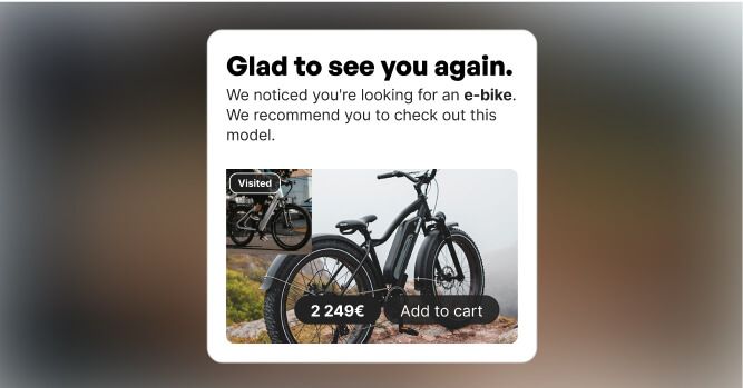 Anonymous visitor personalization