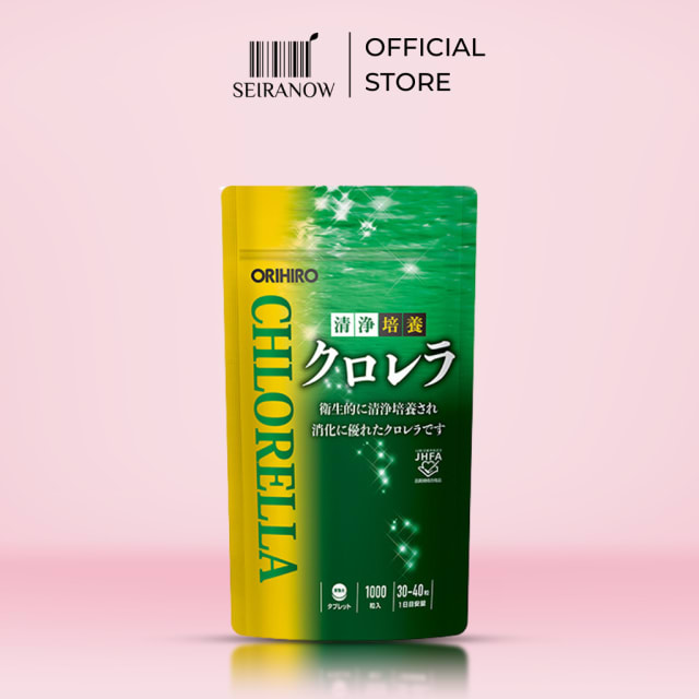 Orihiro Chlorella Refill 1000 Tablets – Natural Green Superfood
