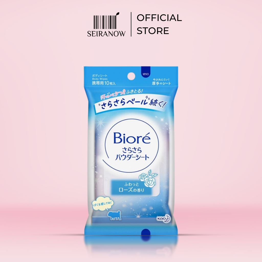 Biore Sara Sara Powder Sheet Rose Scent (10pcs) Blue