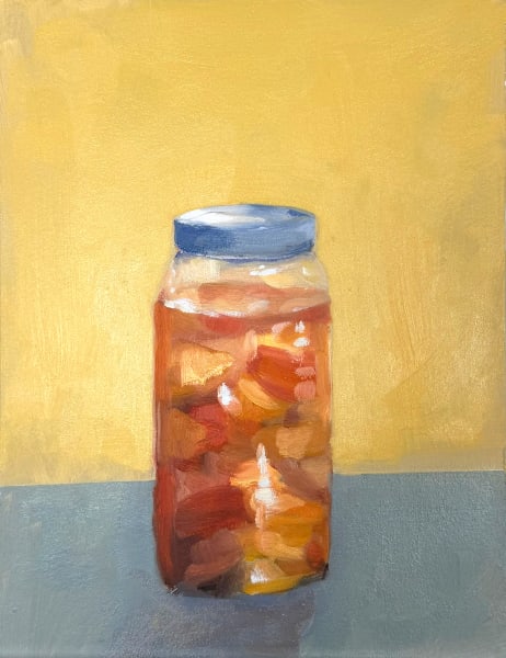 What's in there? Peaches? 