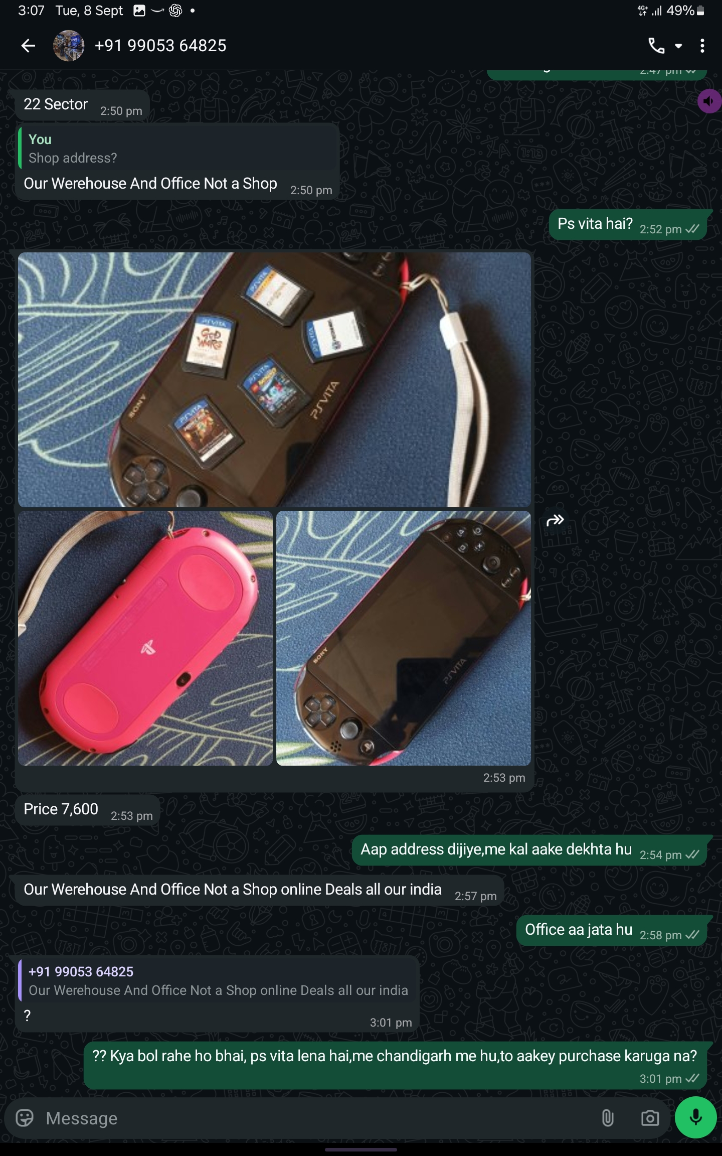 tried to scam