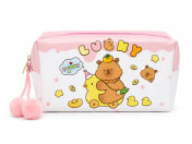 NECESSAIRE GRANDE CAPIVARA ROSA