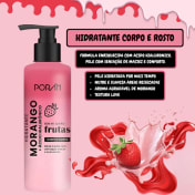 Hidratante Corpo e Rosto Morango 160g - Porán
