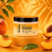 Esfoliante corpo e rosto Pêssego 240g - Porán