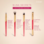 Kit de pincéis para olhos - Niina Secrets