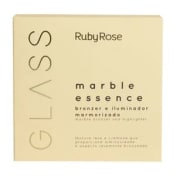 Bronzer e Iluminador Marmorizado Glass - MB02 Royalty - Ruby Rose