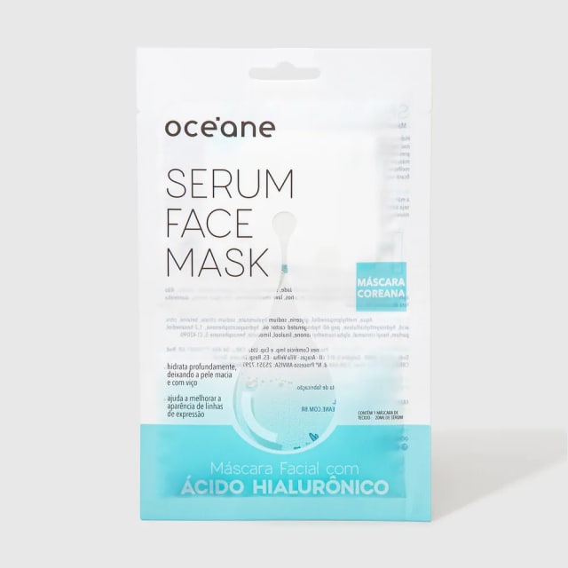 MASCARA FACIAL COM ACIDO HIALURONICO OCEANE