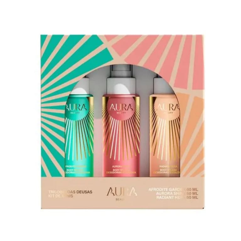 Kit body splash Trilogia das Deusas 200ml - Aura Beauty