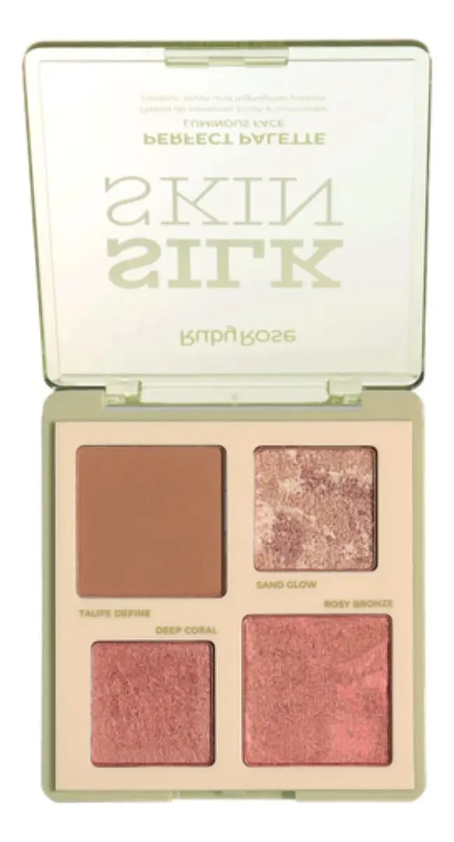 Paleta de Contorno, Blush e Iluminador Silk Skin - Ruby Rose