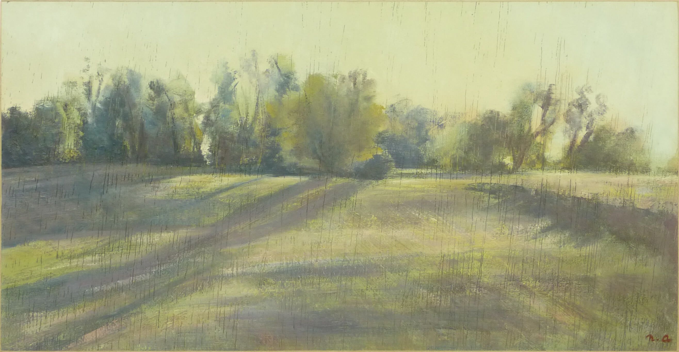 huile sur bois de Noémi Adda