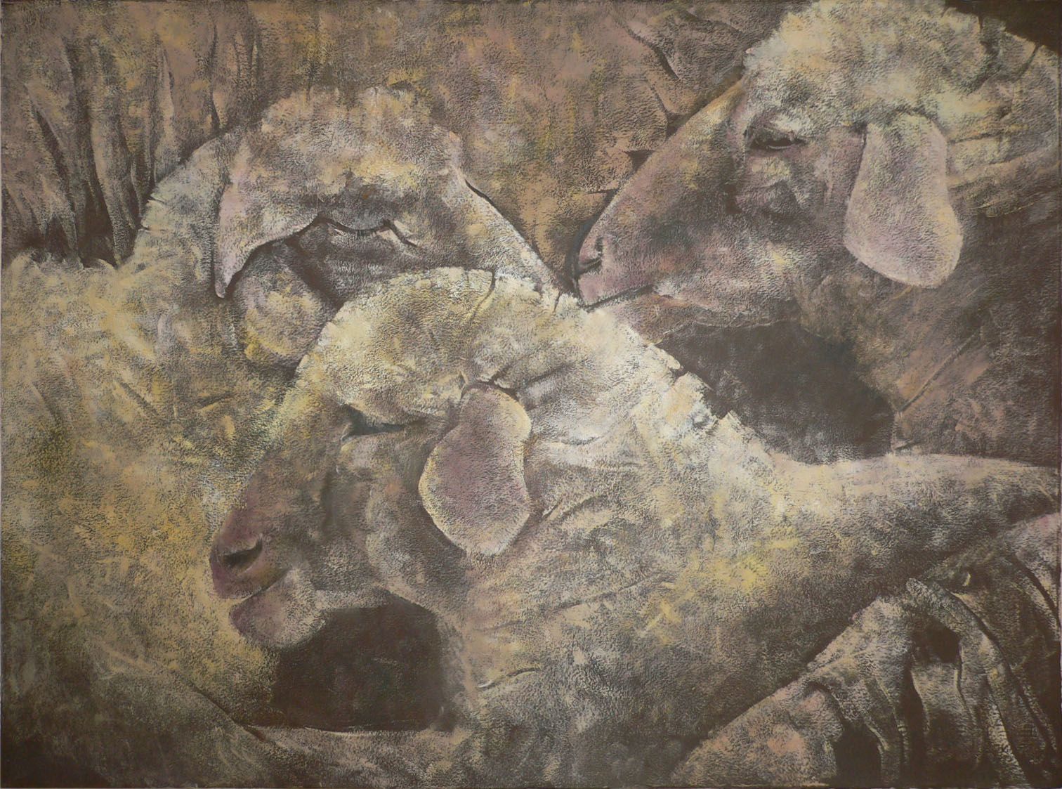 huile sur papier de Noémi Adda