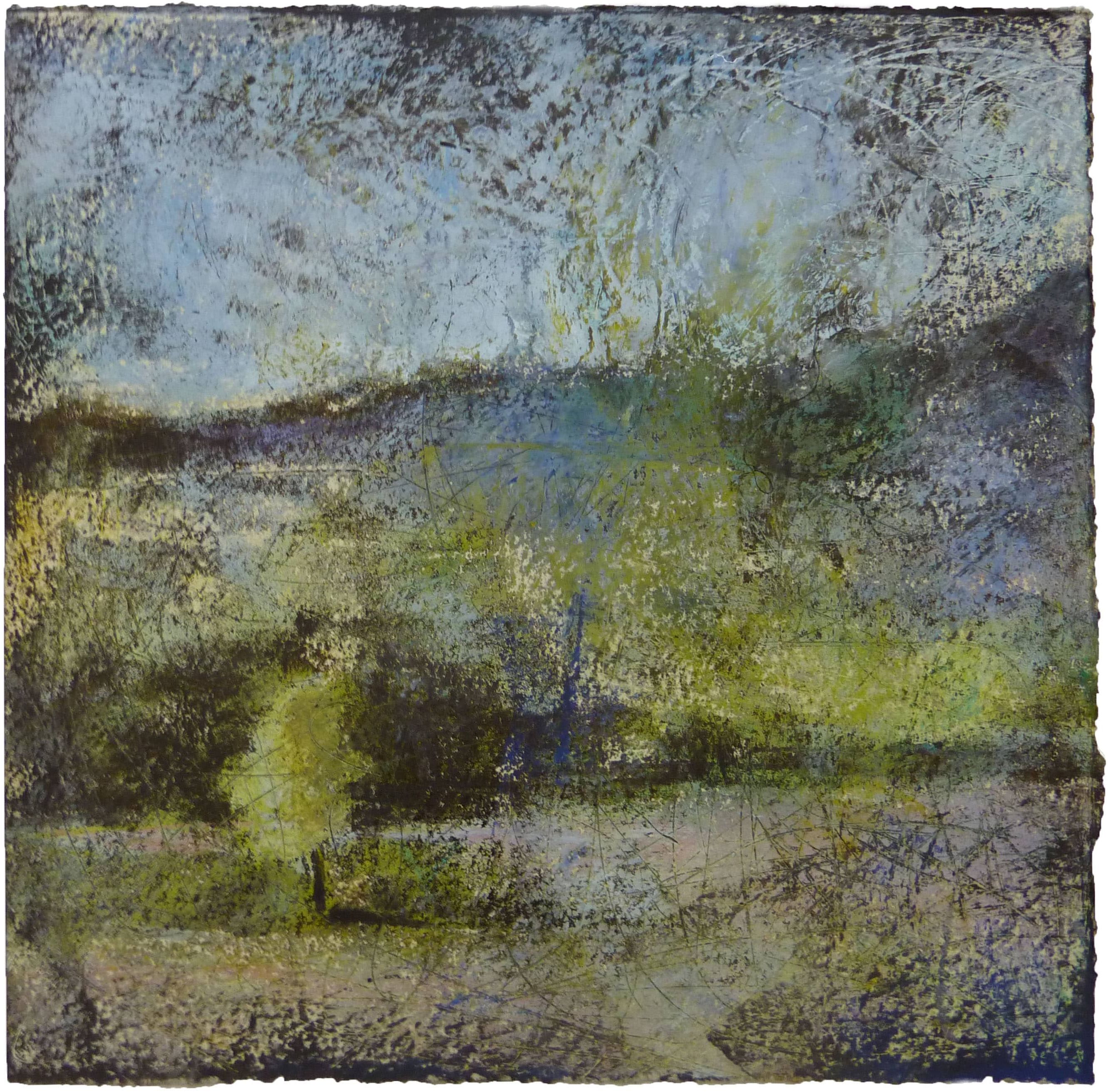 monotype à l'huile et pastel sur papier de Noémi Adda