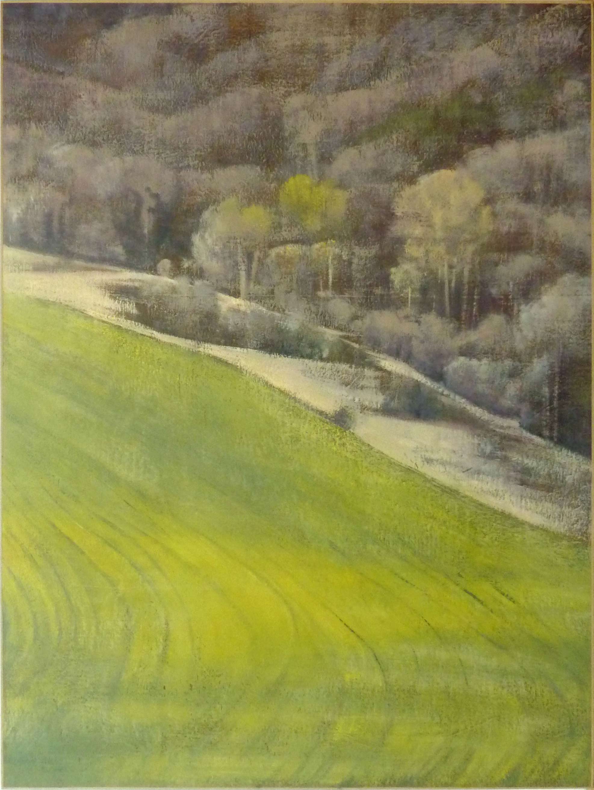 huile sur papier marouflé sur bois de Noémi Adda