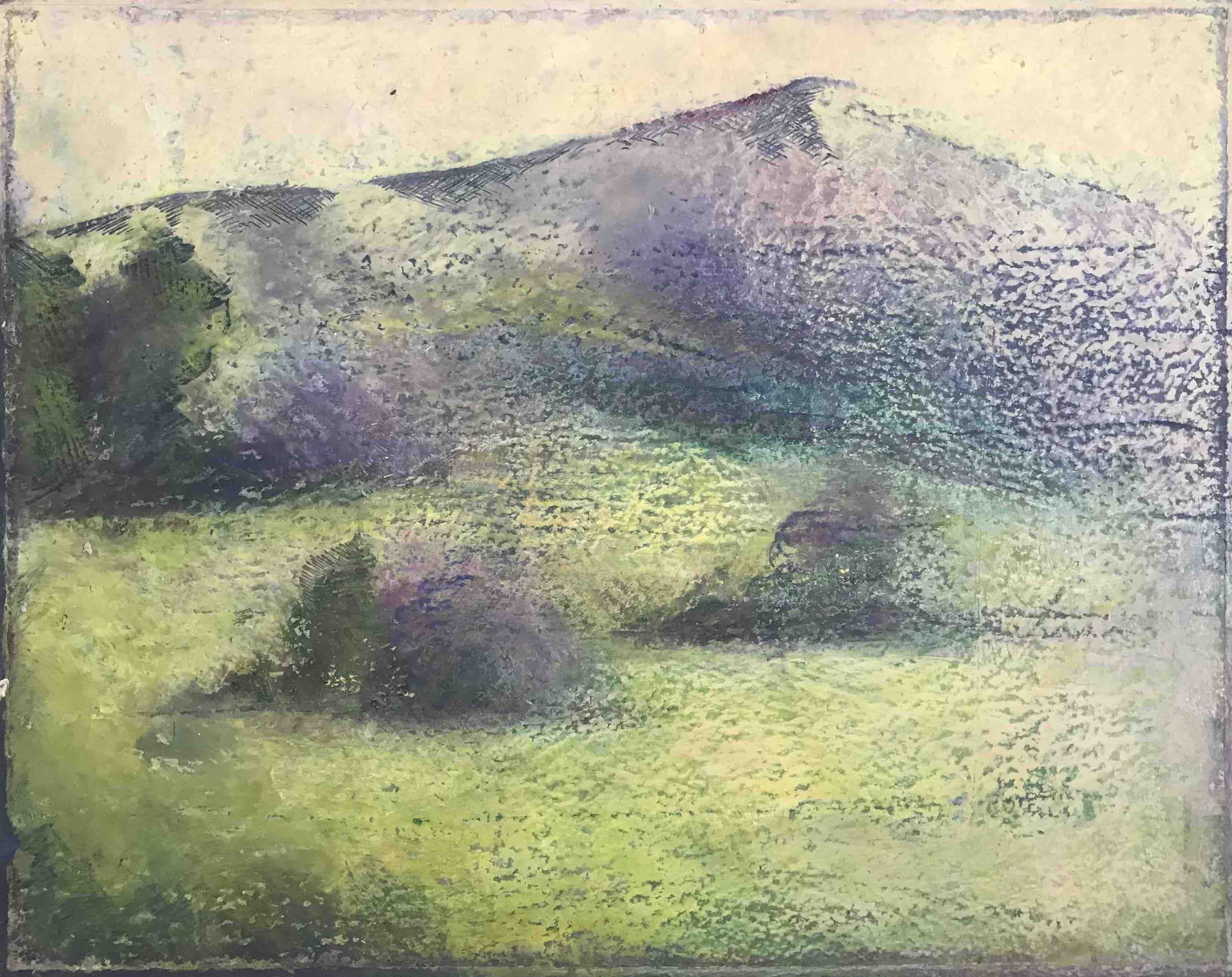 monotype et pastel à l'huile de Noémi Adda