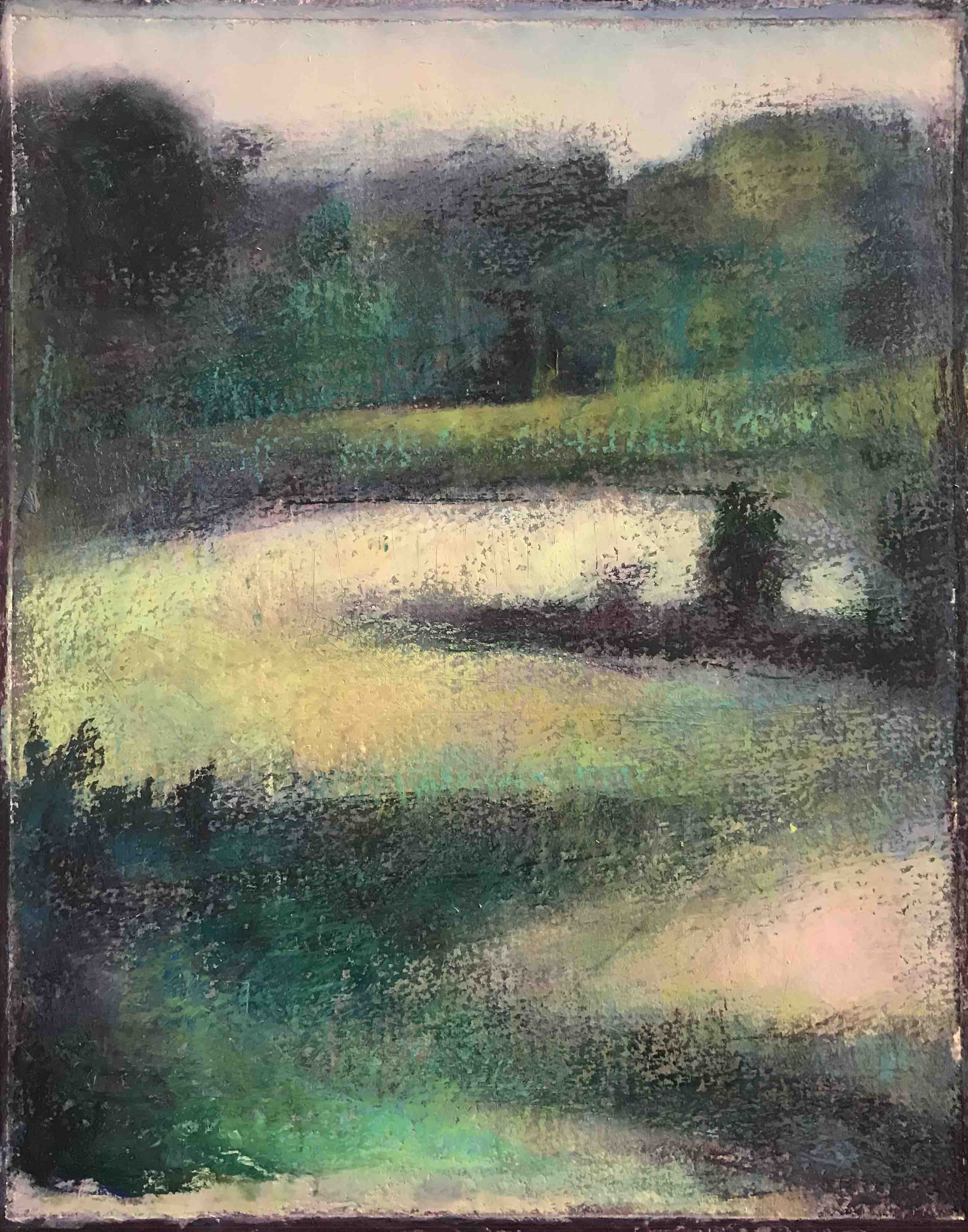 monotype et pastel à l'huile de Noémi Adda