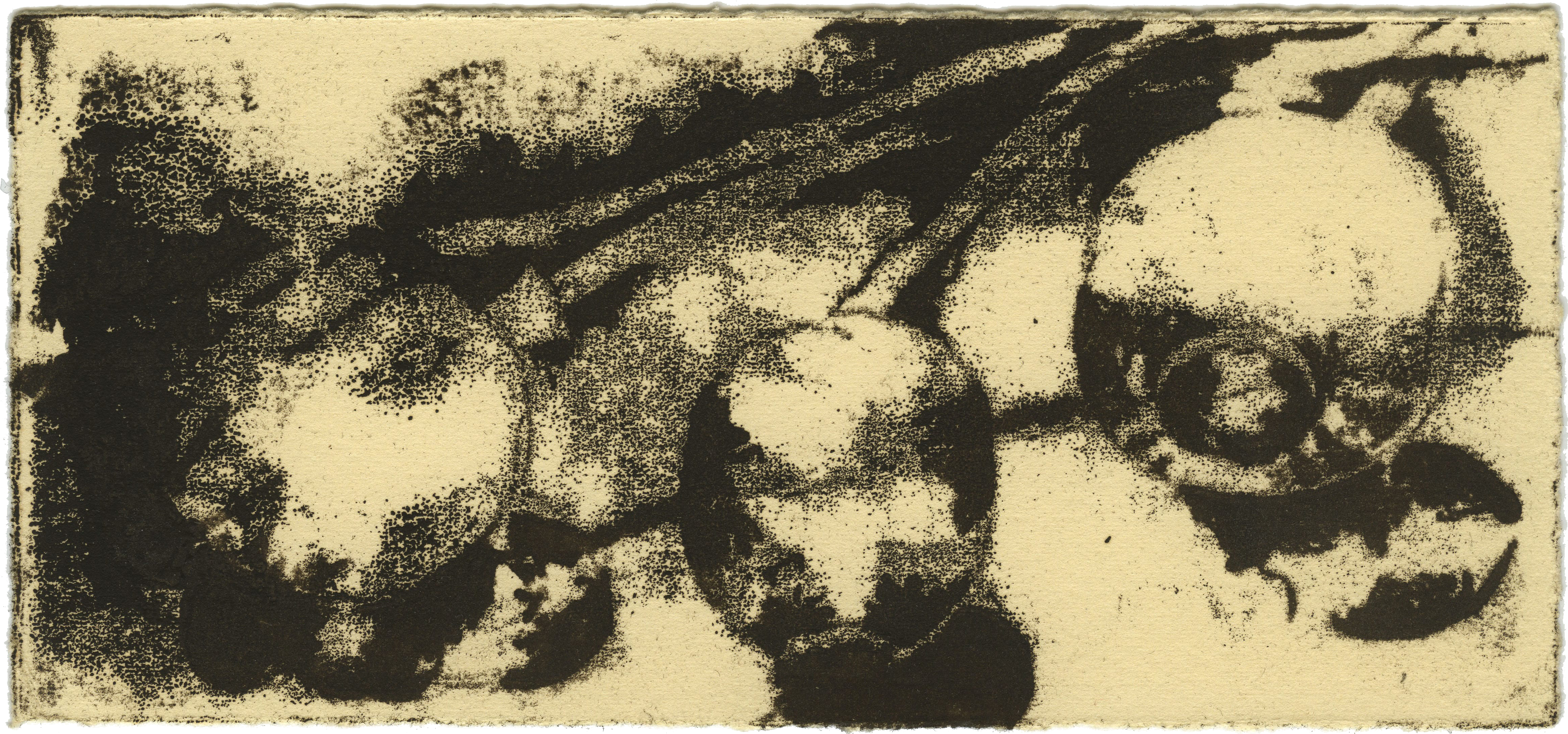 monotype à l'huile sur papier de Noémi Adda