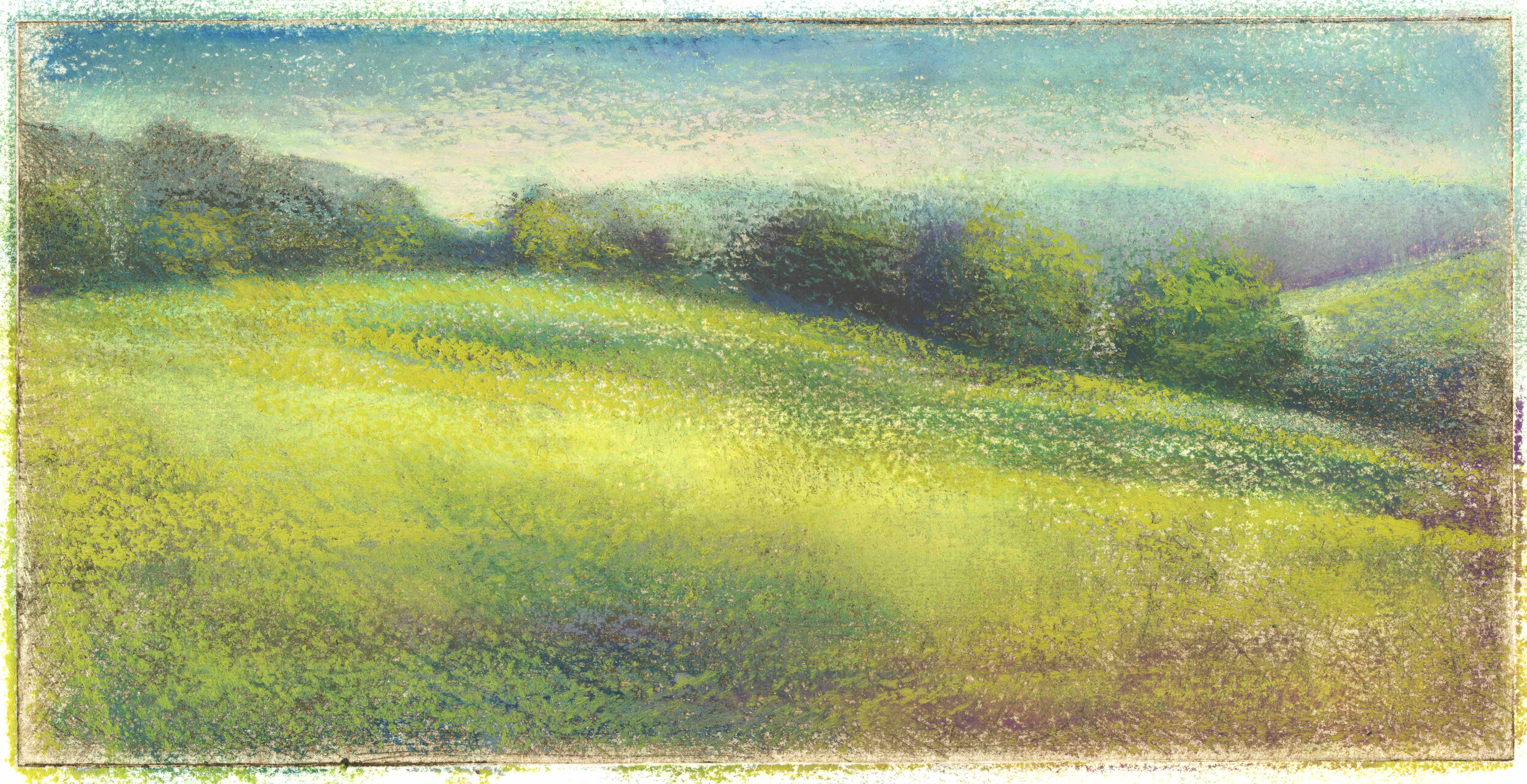 monotype et pastel à l'huile de Noémi Adda