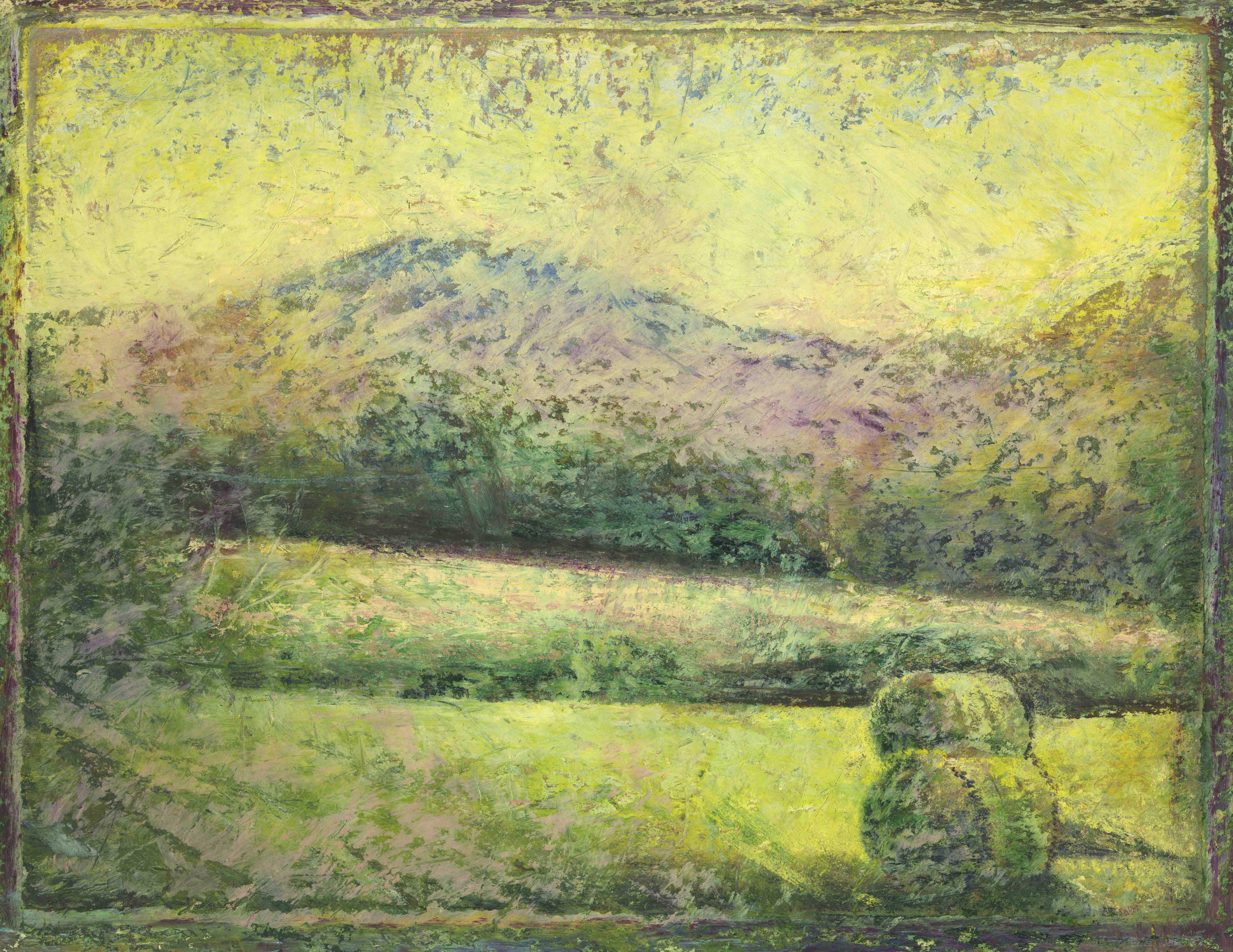 monotype et pastel à l'huile de Noémi Adda