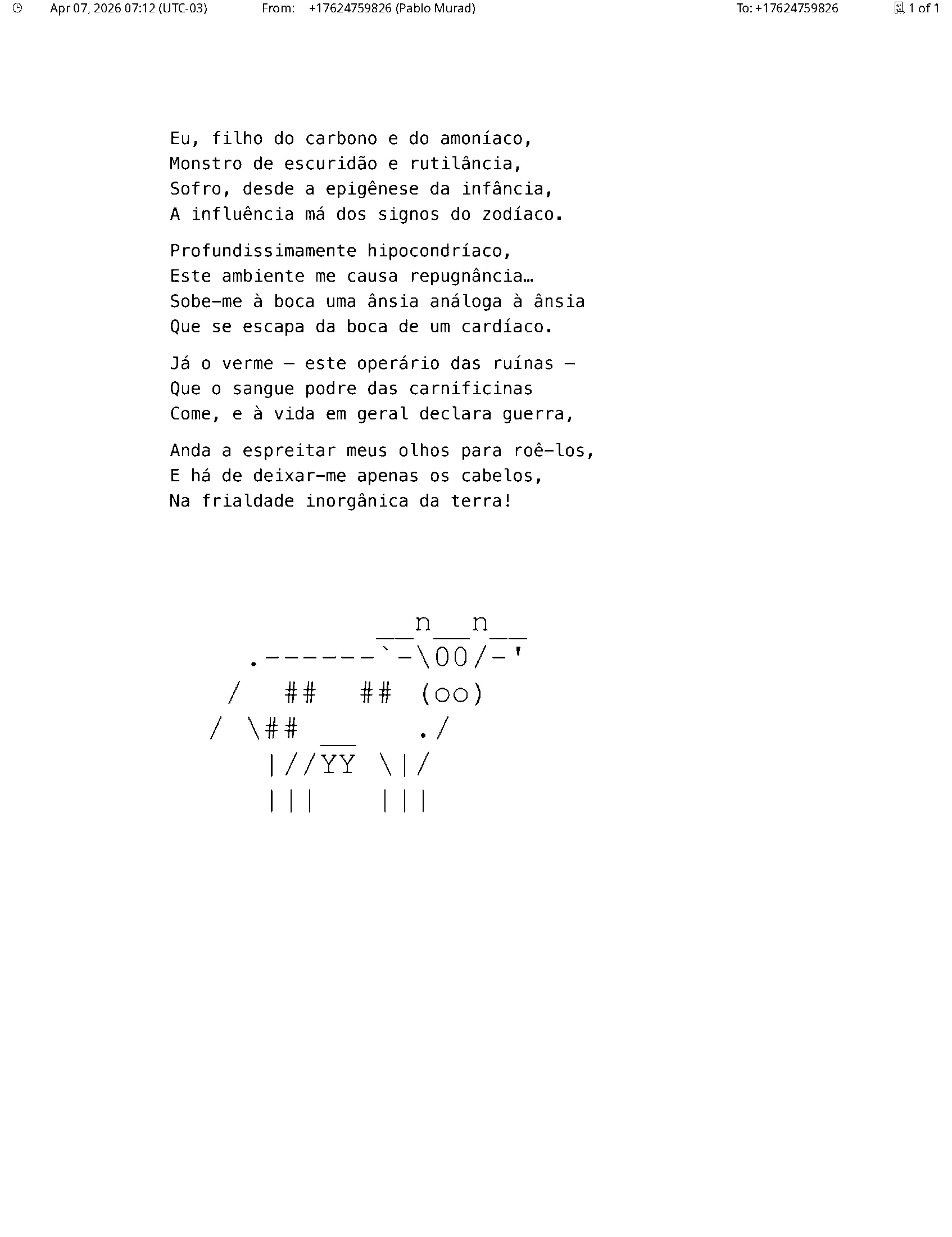 Fax — Unknown sender