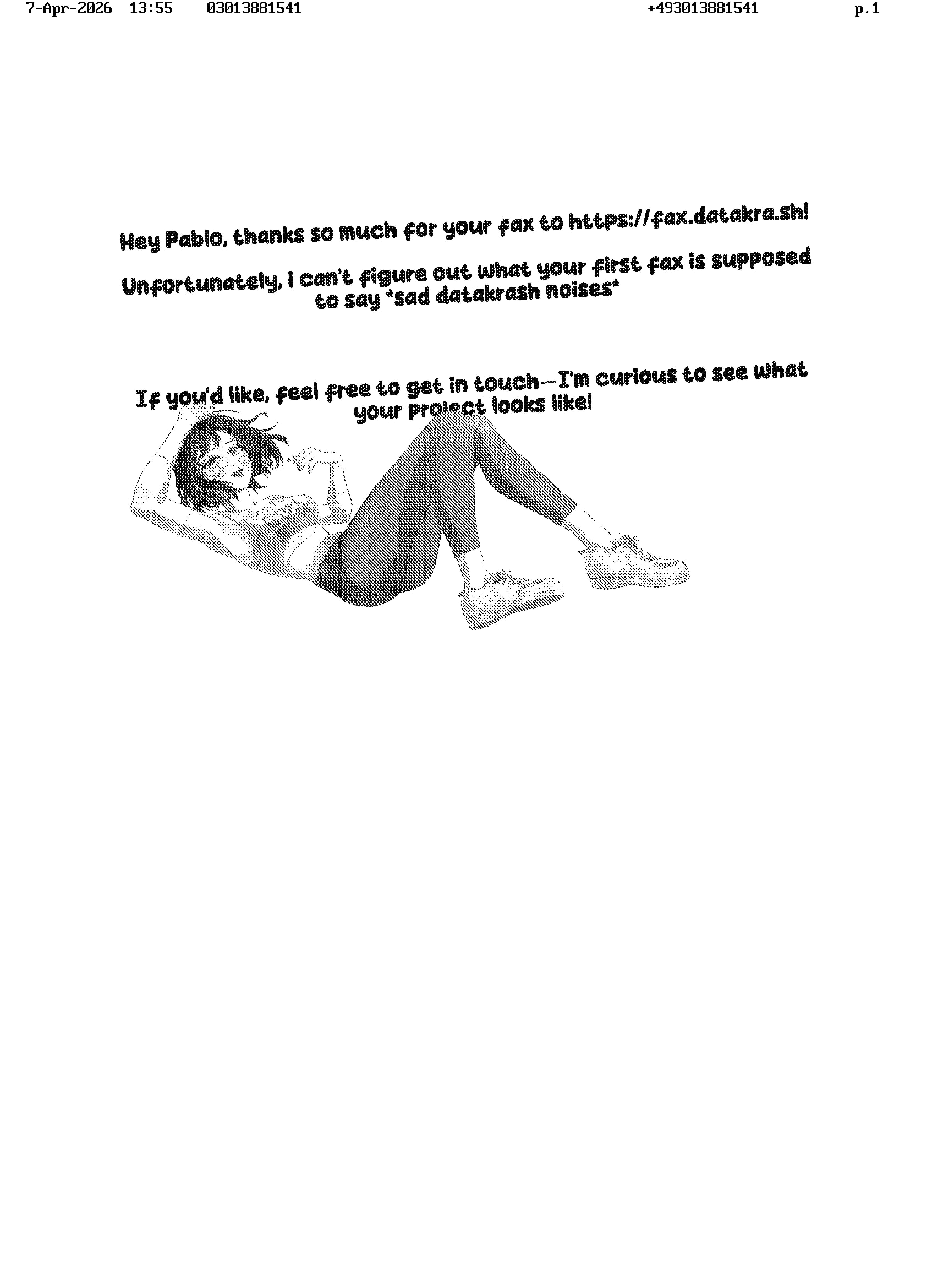 Fax — Unknown sender