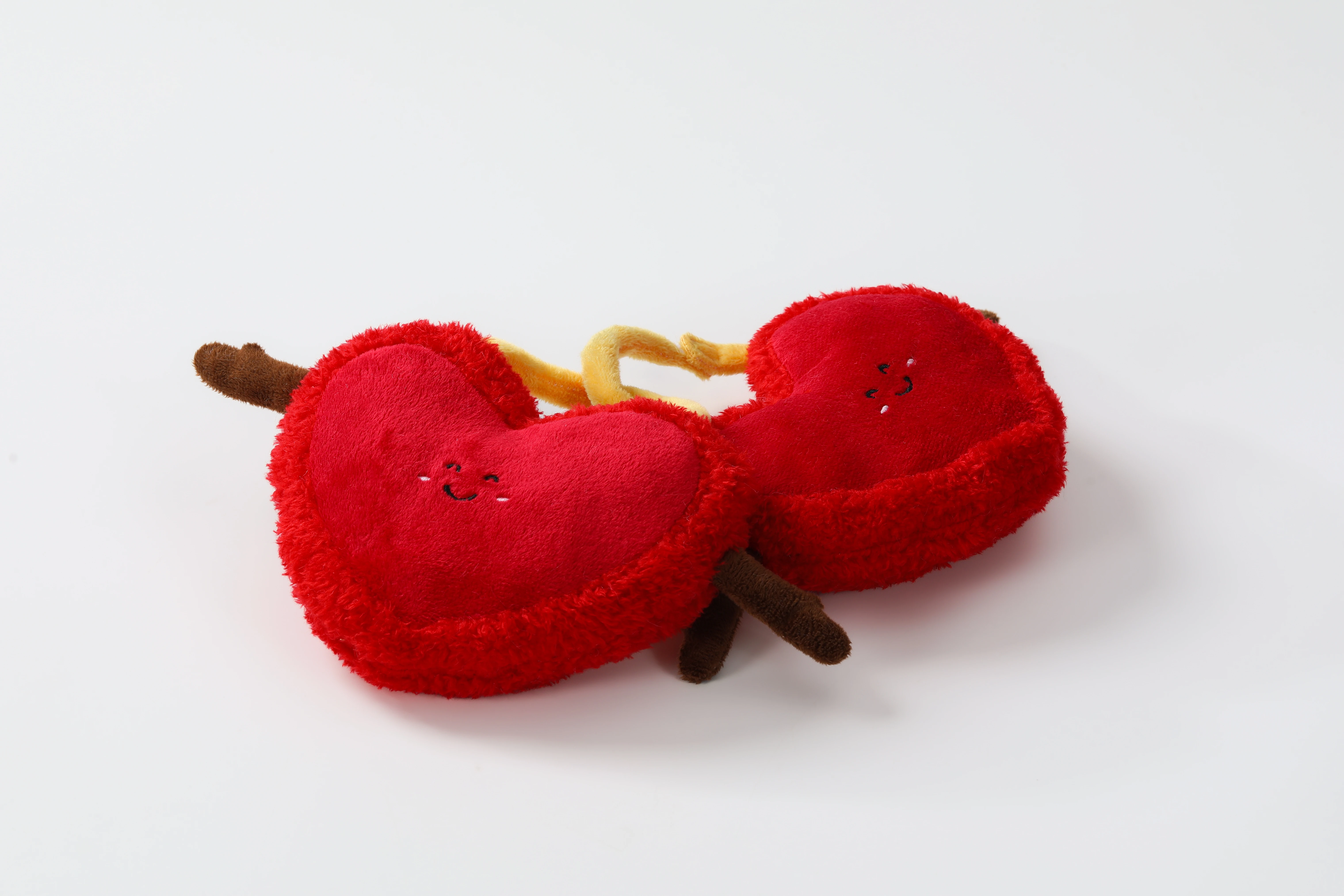 10 CM Connected Heart Plush Toy Assortment (Double Hearts)